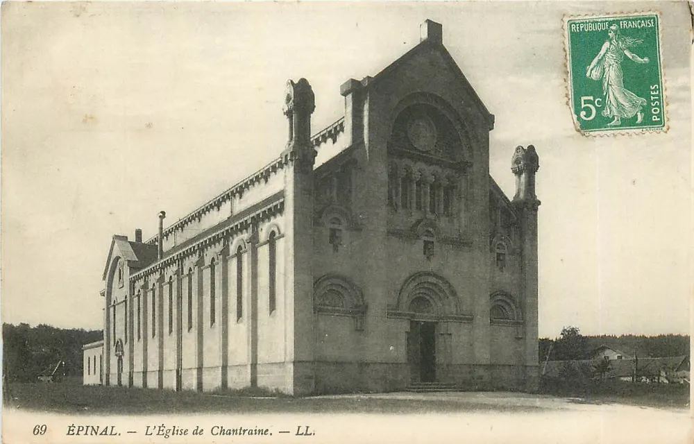 Épinal — Kościół w Chantraine — LL. — Wydawca LL, nr 69 - Awers