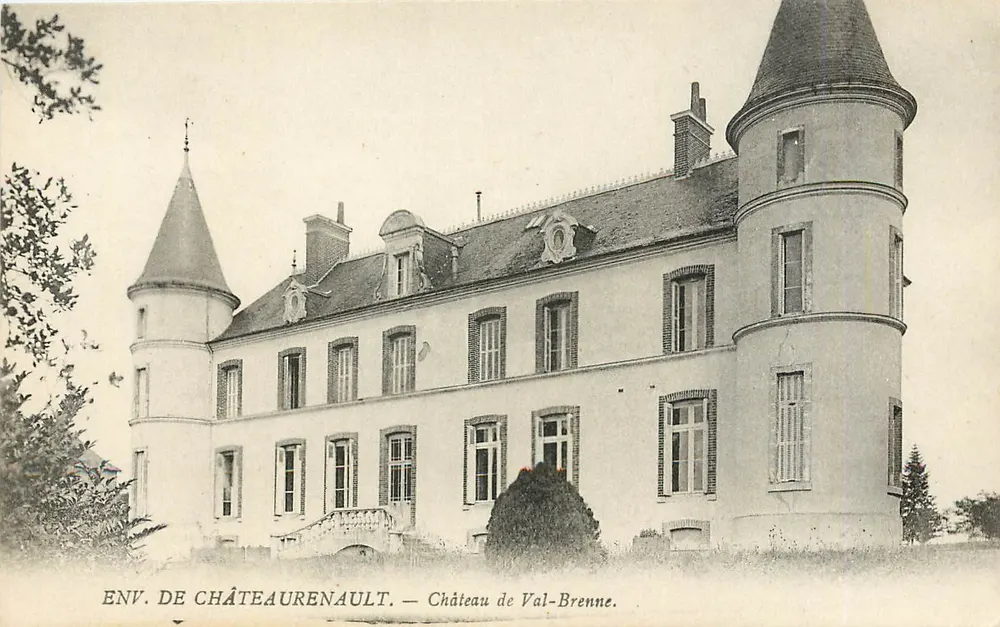 Castelo de Val-Brenne — Env. de Châteaurenault — Editor Levy & Cie, Paris - Frente