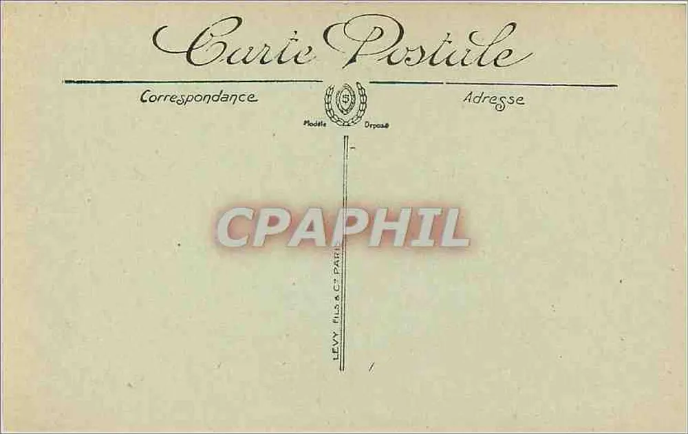 Castelo de Val-Brenne — Env. de Châteaurenault — Editor Levy & Cie, Paris - Verso
