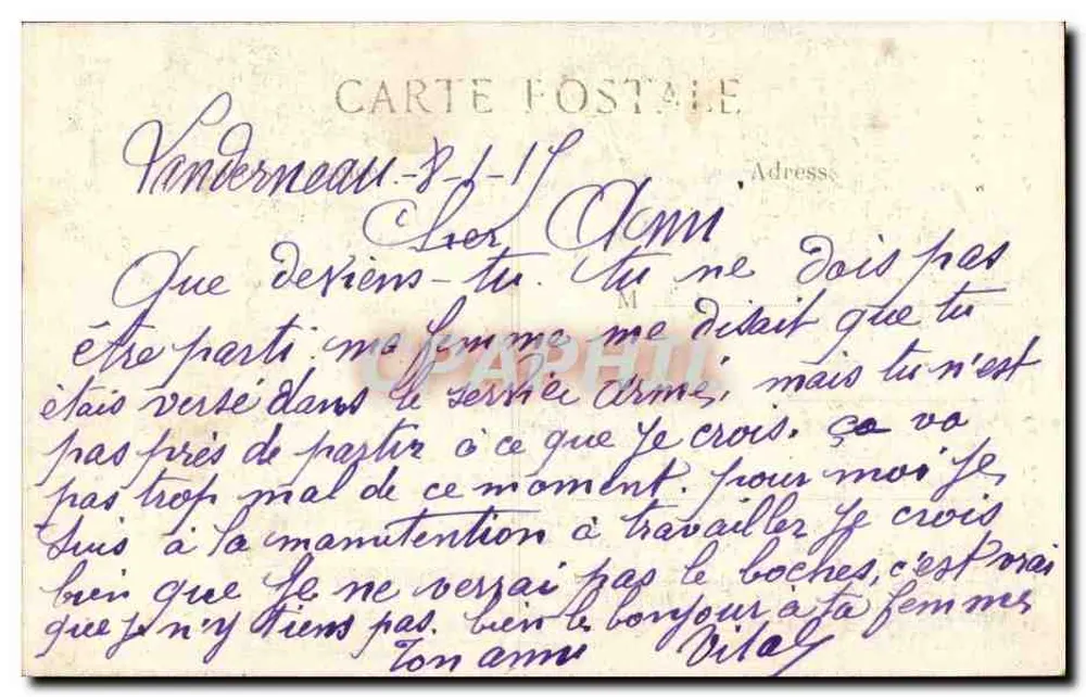 Oberbett — Die kurze Leiter — Coll. E. Hémonne, n° 4722 - Rückseite