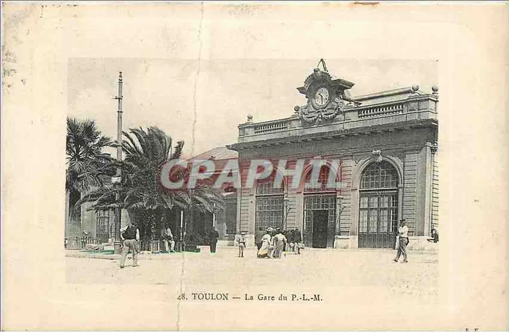 Toulon — De Station van het P.-L.-M. - Voorkant