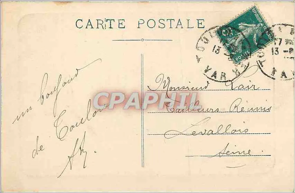 Toulon — De Station van het P.-L.-M. - Achterkant