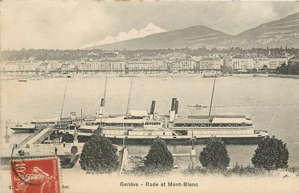 Genève - Rade e Mont-Blanc — Atelier - Frente