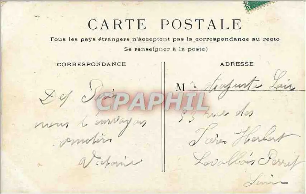 Paris - Les Buttes-Chaumont — vista do ponte e do mirante — editor não identificado - Verso