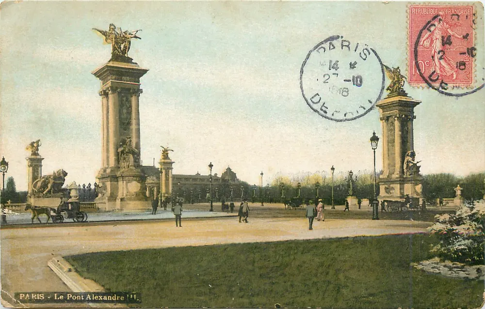 Paris - O Ponte Alexandre III — editor AQUA-PHOTO, L.P. & Cie, n°62 - Frente
