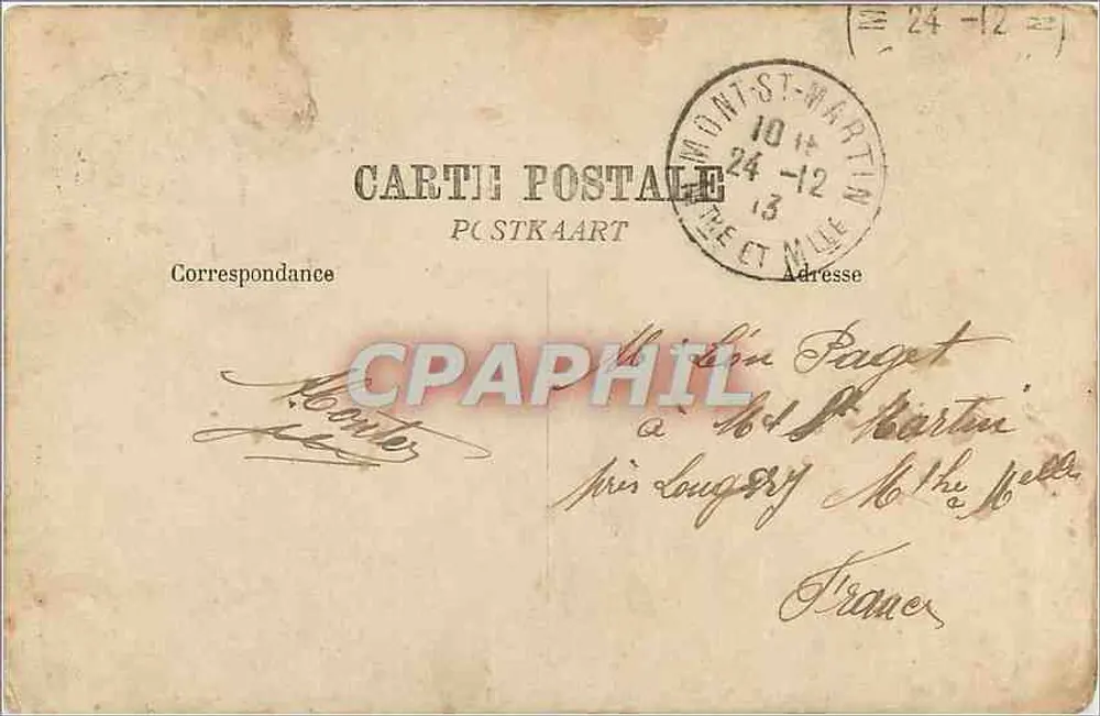 Gand. A Catedral de São Bavon. — Editor: Gand, número de série ilegível. - Verso