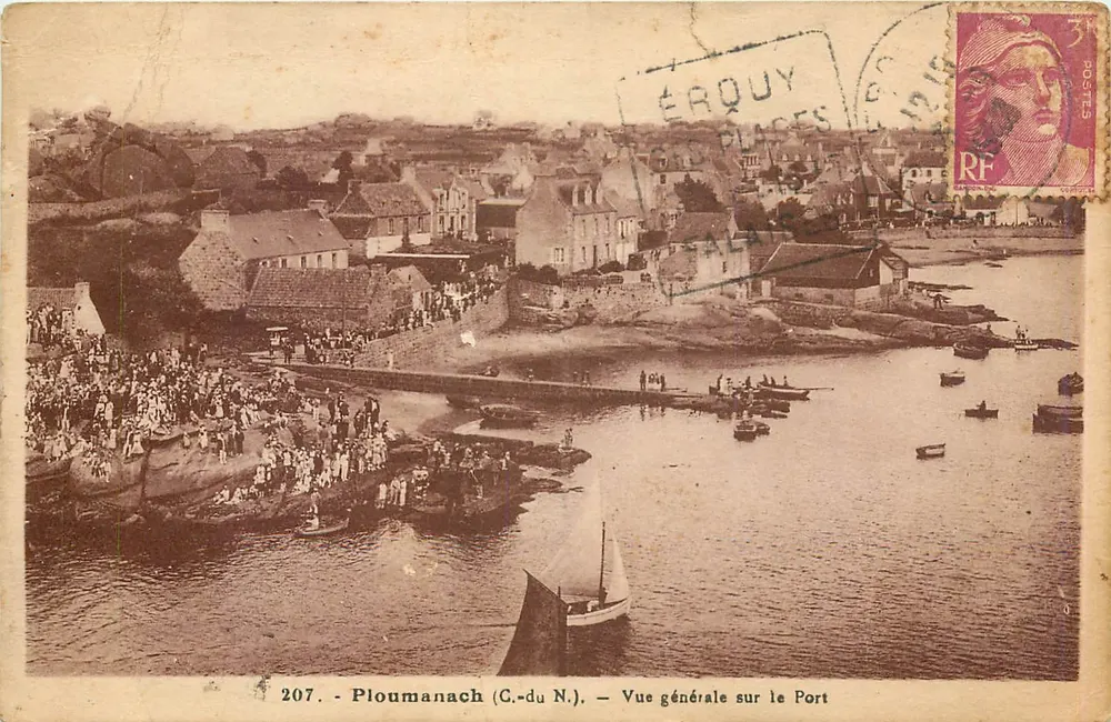 Ploumanach (C.-du N.) — Allgemeiner Blick auf den Hafen — Édition Tres-Room - Vorderseite