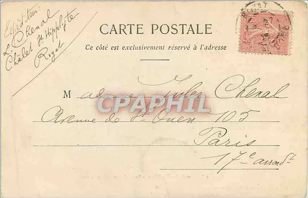 Der Gipfel des Puy de Dôme — Die Ruinen und das Observatorium — Lib Bougé-Béal - Rückseite