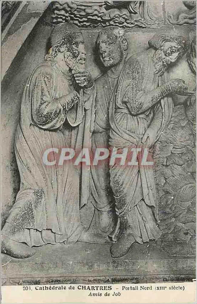 Kathedrale von Chartres — Nordportal (13. Jahrhundert) — Freunde Jobs — Verlag Robert Laillet, Chartres - Vorderseite