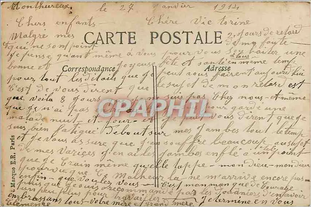 Flores de Festa — Editor desconhecido, n° 2136 - Verso