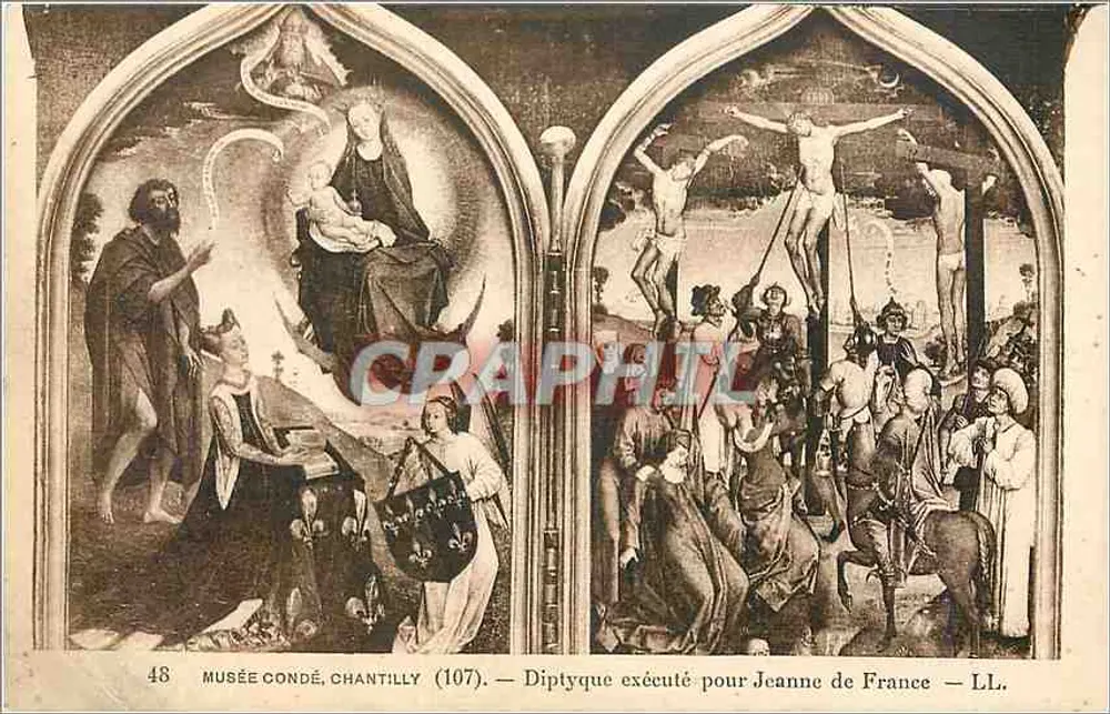 Diptychon für Jeanne de France — Musée Condé, Chantilly (107) - Vorderseite