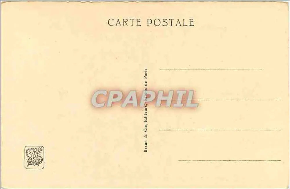 L'ÉTANG D'ANNÉVILLE (Haute-Marne) — Jagd mit Hunden — Mlle Marie Calyès, n° 01054 - Rückseite