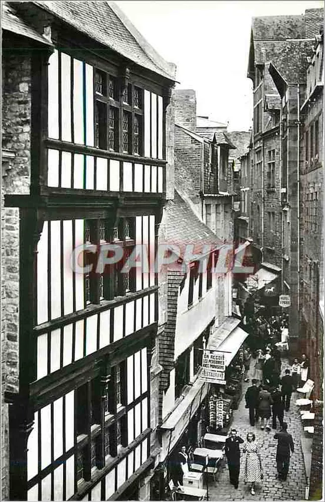 Monte Saint-Michel — A Grande Rua — Edições R. Gallois-Marmaison - Frente