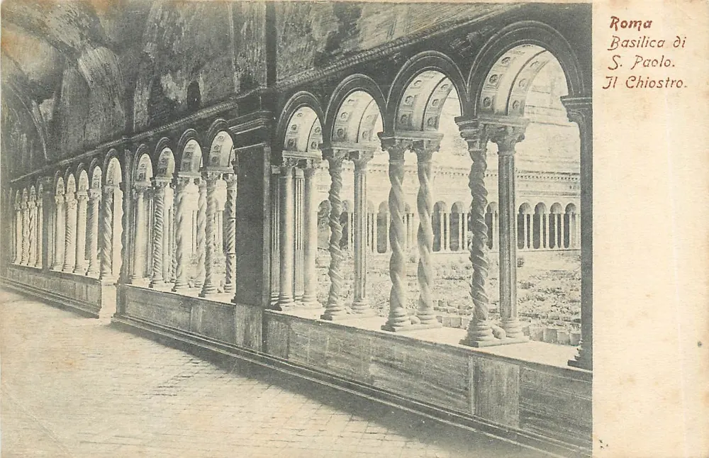 Basilique Saint-Paul — Chiostro — Cartolina Postale Italiana - Recto