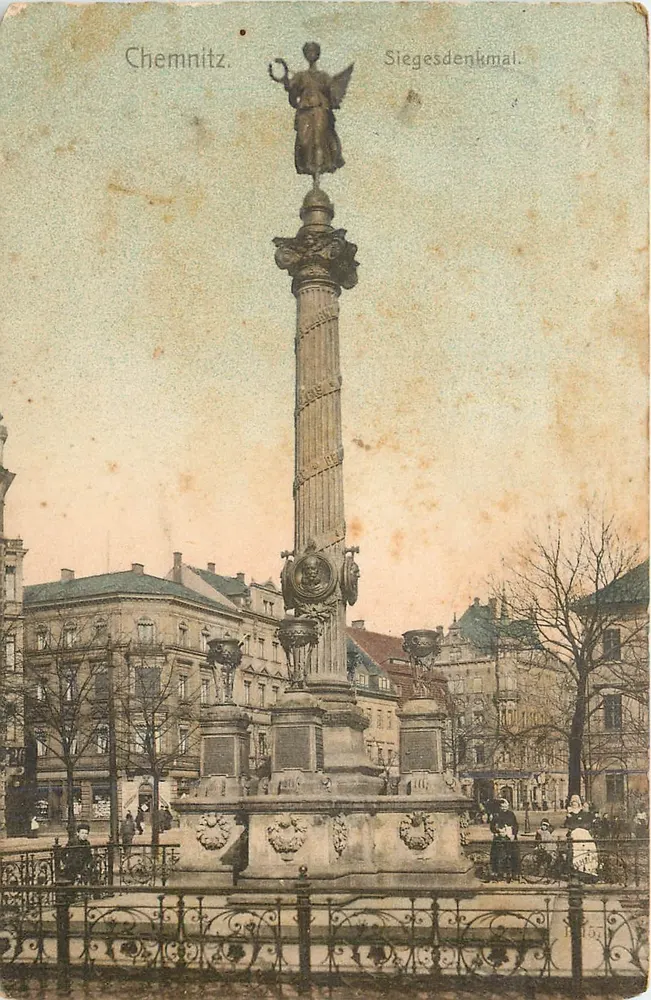 Chemnitz — Monumento da Vitória — editor desconhecido, número de série não visível - Frente