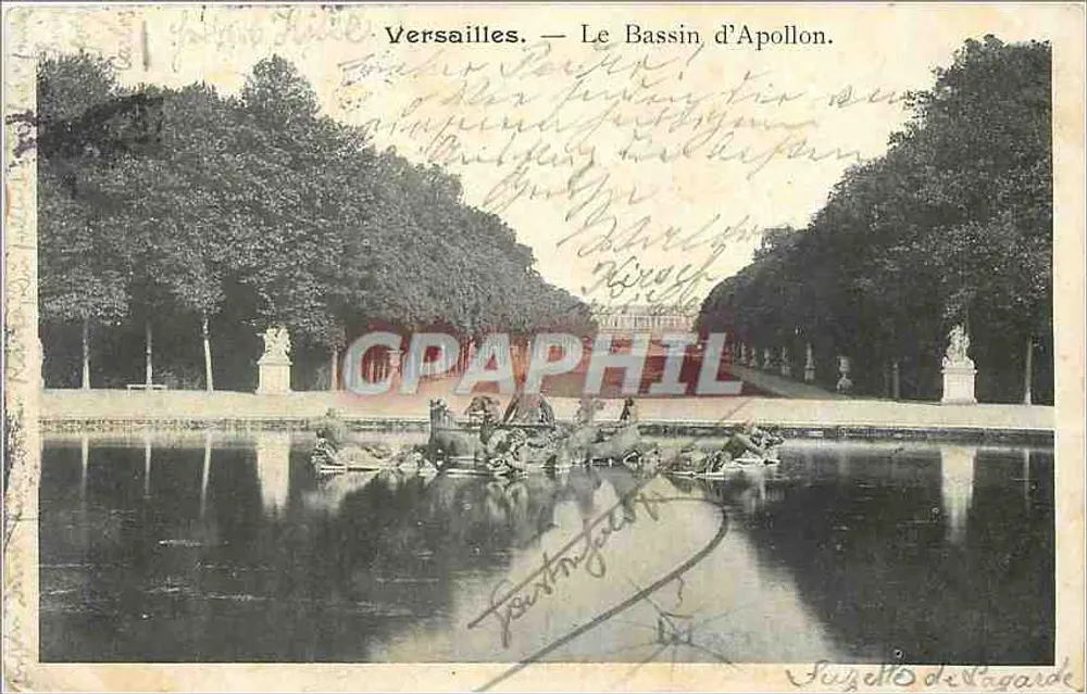 Versalles — El Bassin d'Apollon — Tema de Lagarde - Anverso