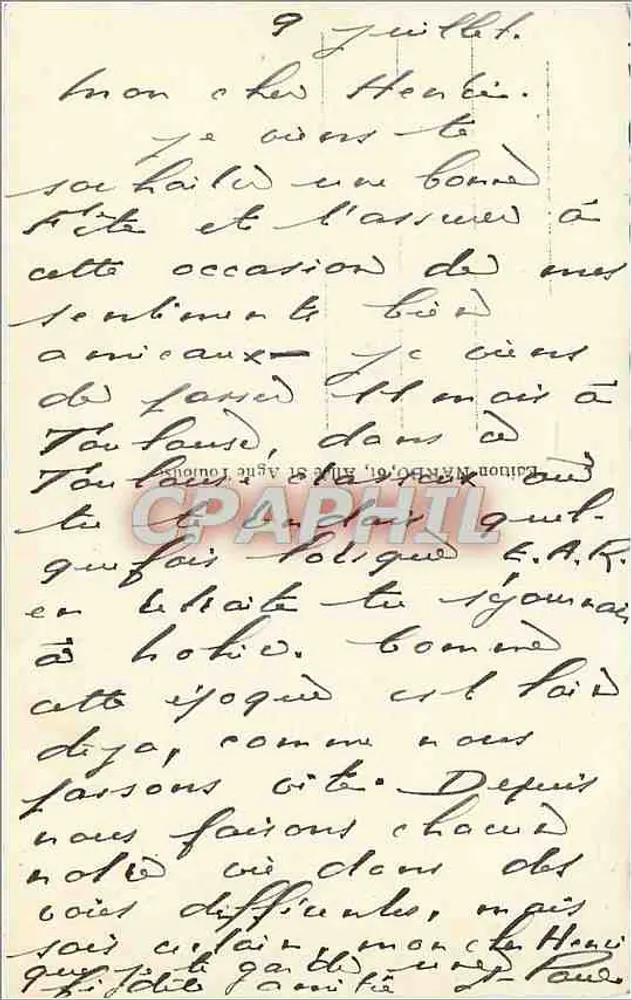 Toulouse - O Donjon — editor Markus, número de série não visível - Verso