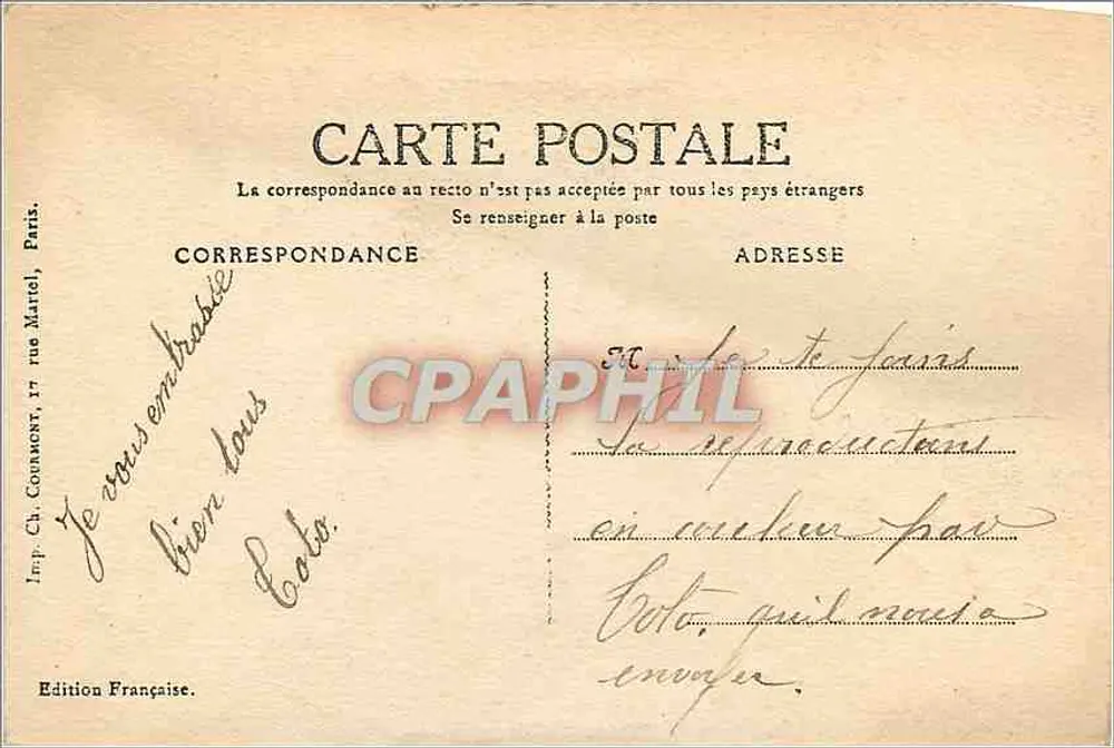Em Itália — A Gôndola — Paris - Verso