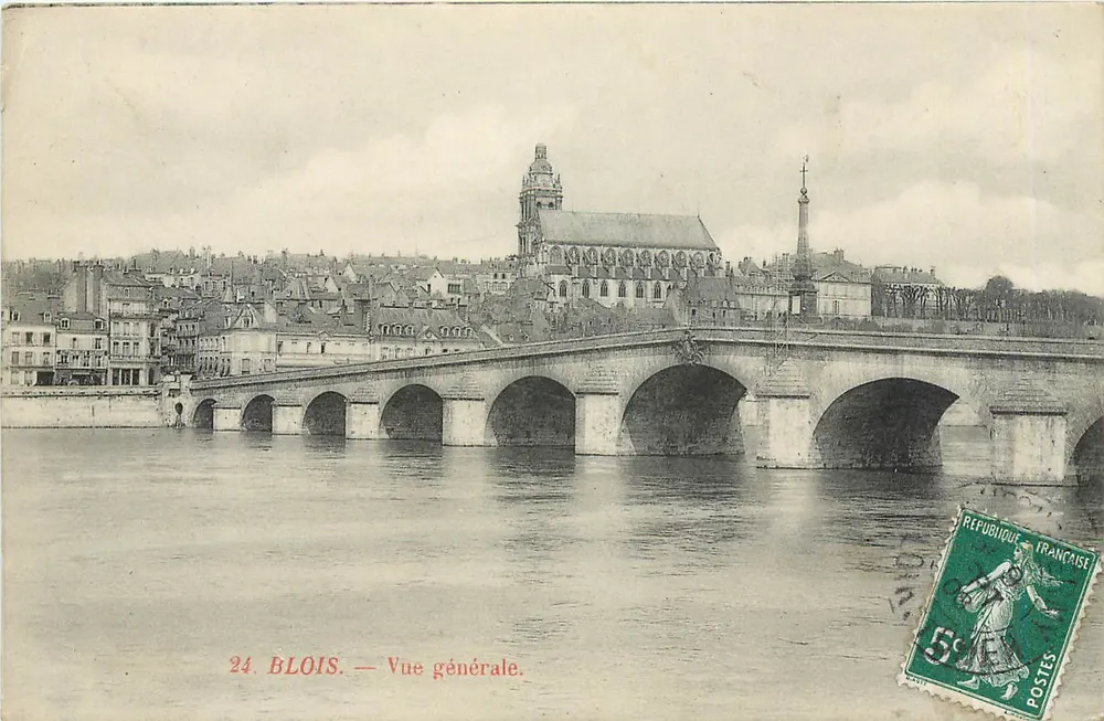 Blois — Ogólny widok — Wydawca nieznany, nr 24 - Awers