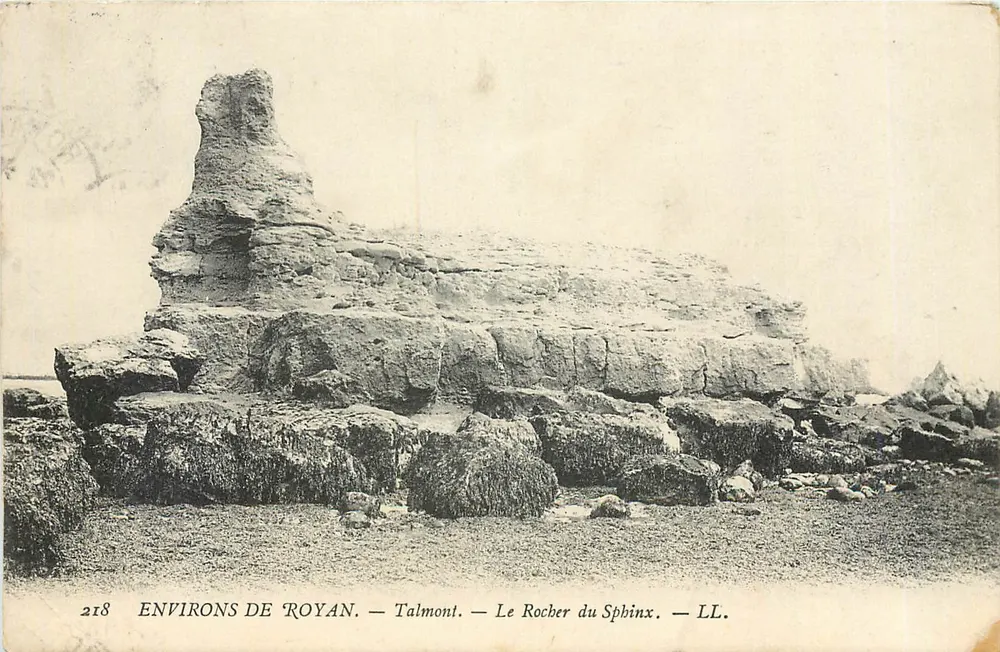 Ao redor de Royan — Talmont — O Rocher du Sphinx — LL. — N° 218 - Frente
