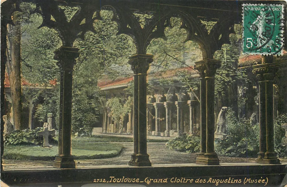 Toulouse — Grande Claustro dos Agostinhos (Museu) — Edição LABOUCHE FRÈRES, n° 2752 - Frente