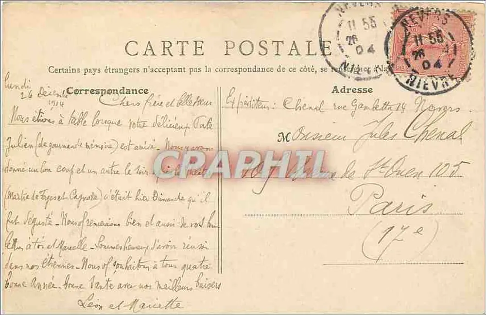 Nevers - Vista panorâmica — B. F., Paris (1) - Verso