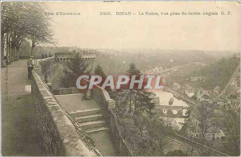 Dinan — Die Rance, Aussicht vom englischen Garten — G. F. - Vorderseite