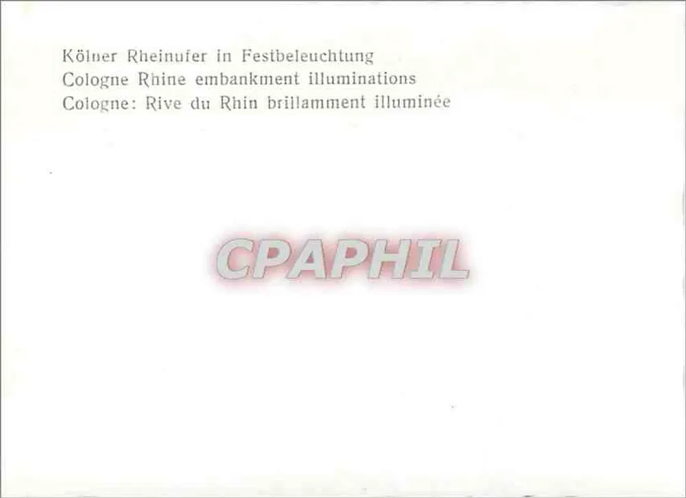 Cologne: Beleidigde Rijnkant - Achterkant