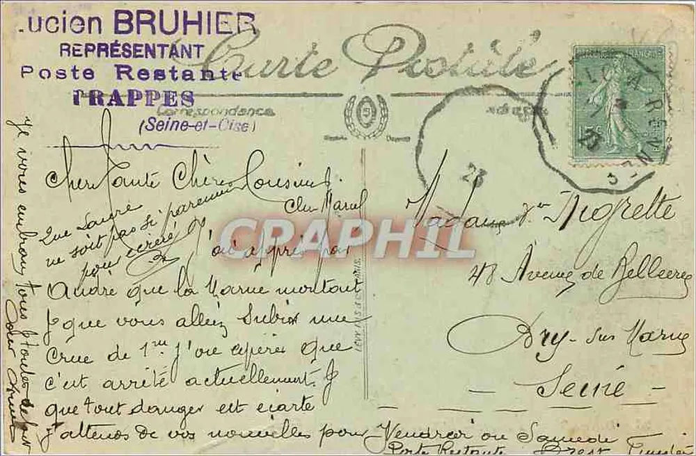 Dinard — A Praia — A Hora do Banho — LL - Verso