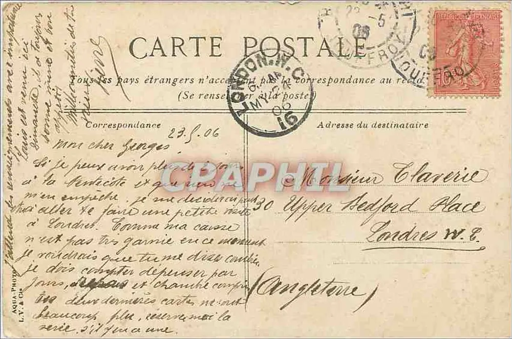 Bois de Boulogne — Uma Cascata — editor desconhecido, n°9 - Verso