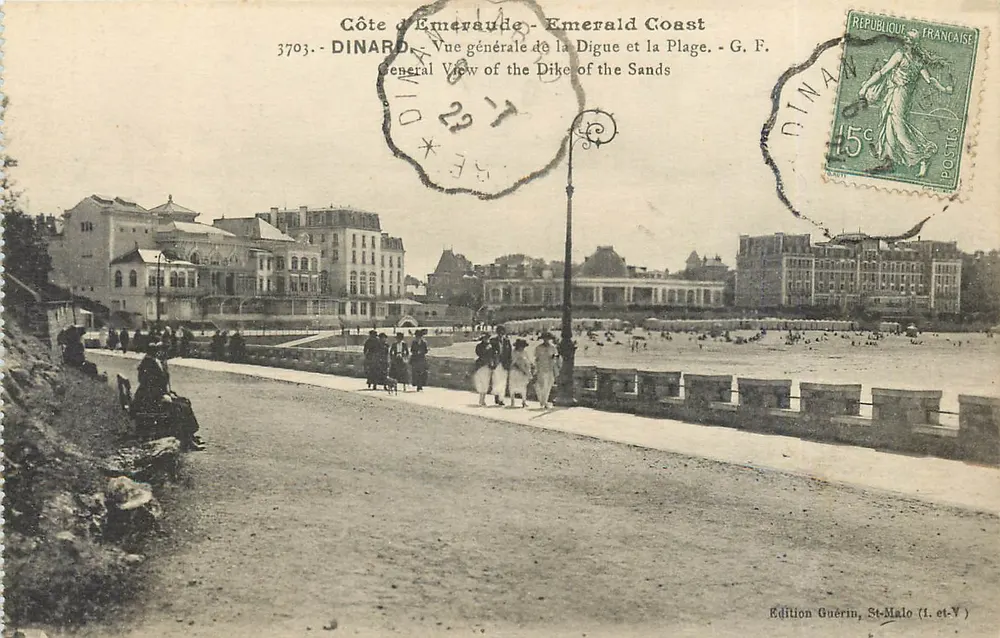 Dinard - Côte d'Emeraude - Allgemeine Ansicht der Digue und der Strände - G. F. - Vorderseite