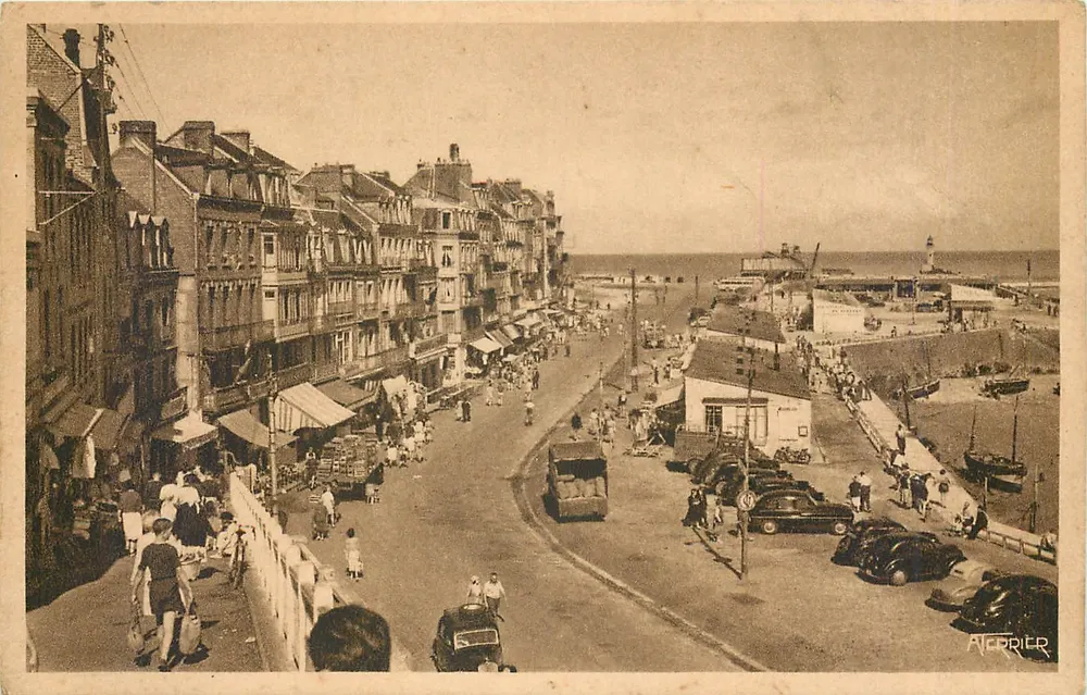 Le Tréport (Seine-Inf.) — Blick auf den Kai vom Mussoir — Editions d'Art LA COTE D'OPALE, n°5102 - Vorderseite