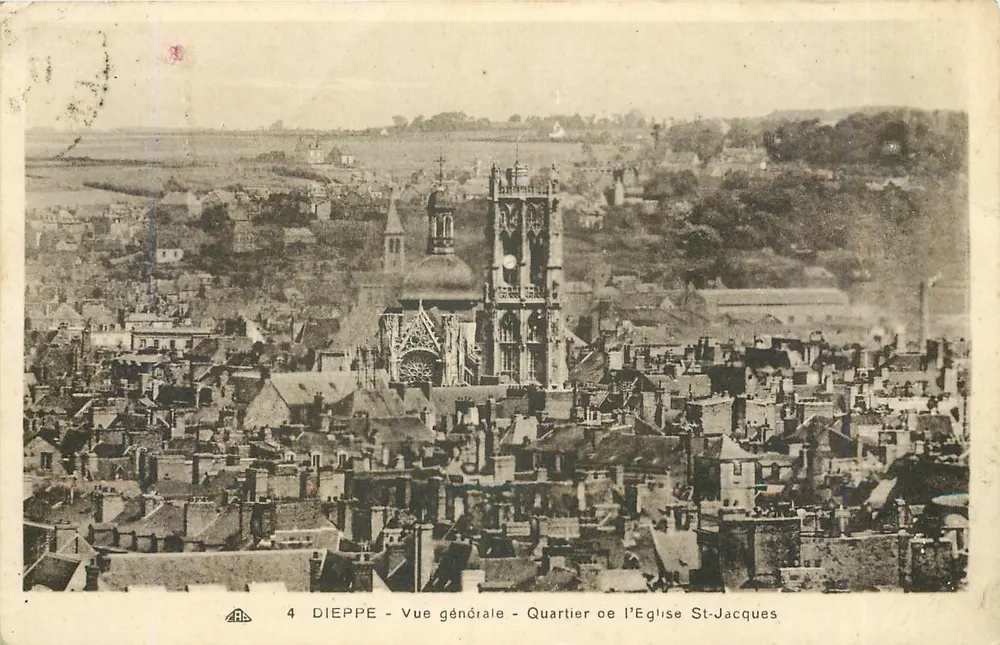 Dieppe — Vista geral — Bairro da Igreja de São Jacó - Frente