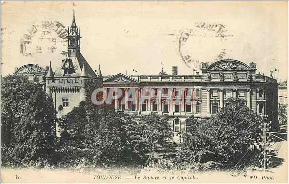 Toulouse — O Square e o Capitole — ND. Fotografia - Frente