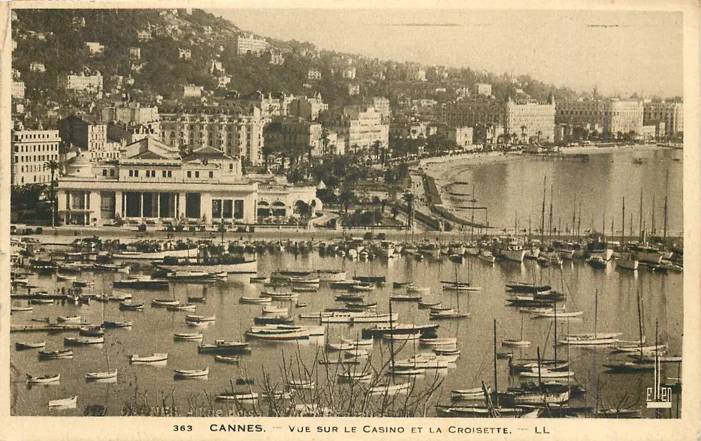 CANNES — Blick auf das Casino und die Croisette — LL, n° 363 - Vorderseite