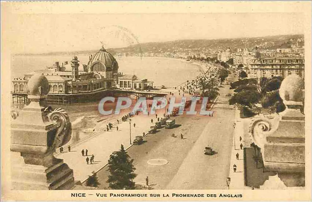 NICE — Panoramablick auf die Promenade des Anglais - Vorderseite