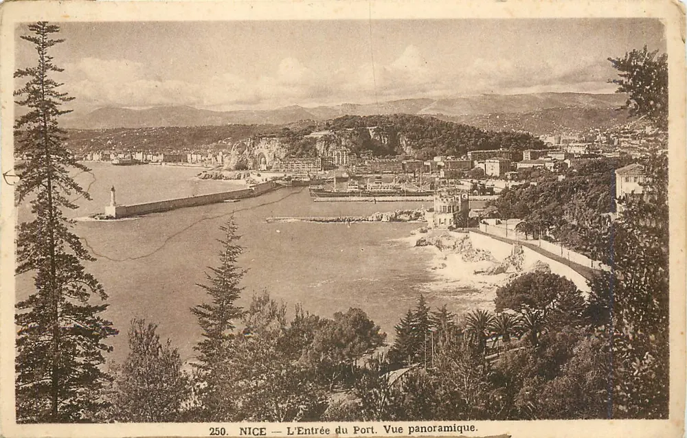 NICE — A Entrada do Porto. Vista panorâmica — Edições ADIA, n° 250 - Frente