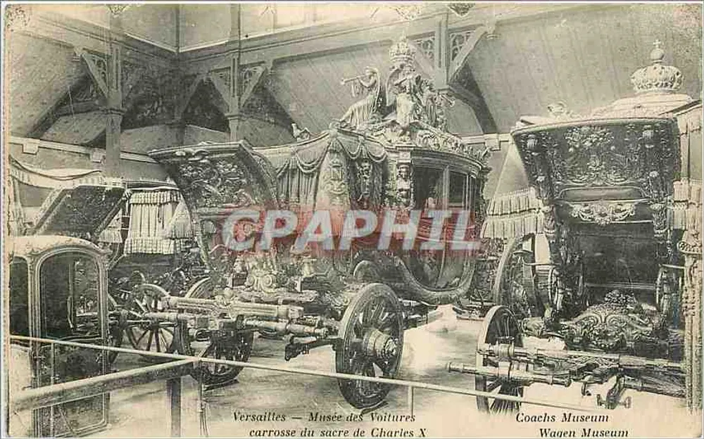 Versailles — Musée des Voitures — carrosse du sacre de Charles X - Recto