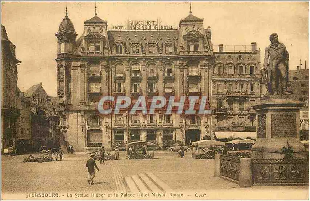 Strasbourg - La Statue Kléber et le Palace Hôtel Maison Rouge — C.A.I. - Recto