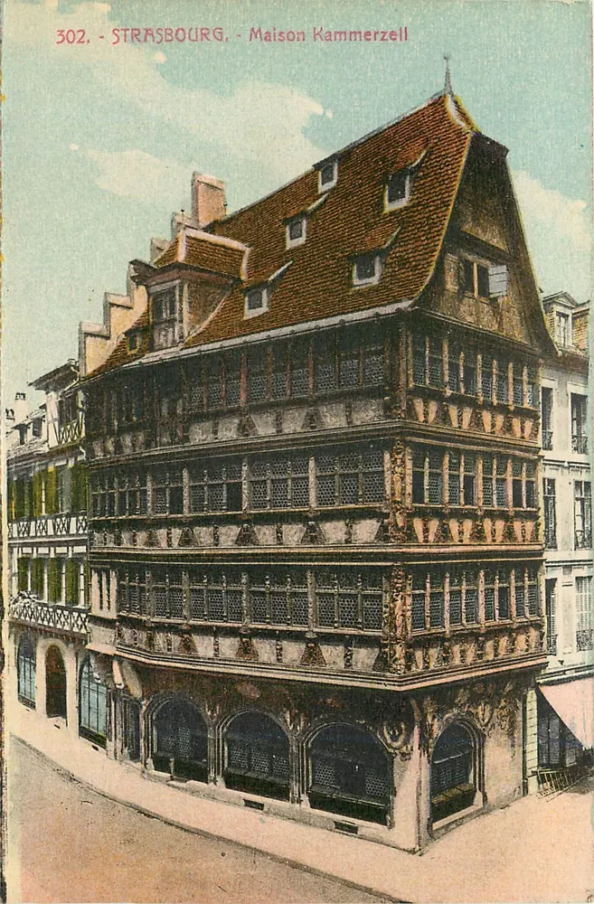 Estrasburgo - Casa Kammerzell — editor Ch. Bergeret, n° 302 - Frente