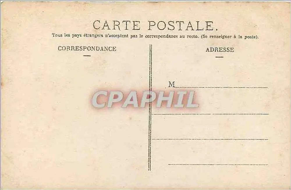 Dois crianças com um carrinho decorado — 'PAGRES' — editor Le Normand, Paris - Verso