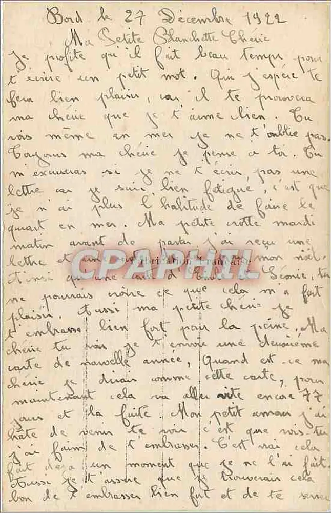 Powrót marynarza — scena spotkania — wydawca Bonnier & Cie, n° 499 - Rewers