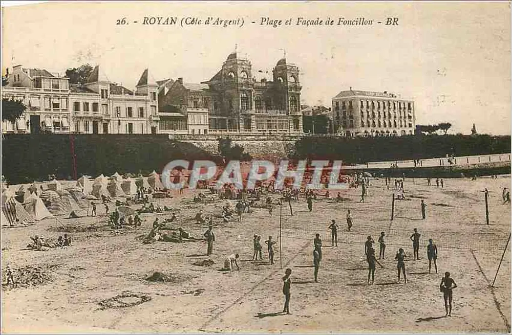 Royan (Côte d'Argent) - Plage et Façade de Foncillon - BR - Recto