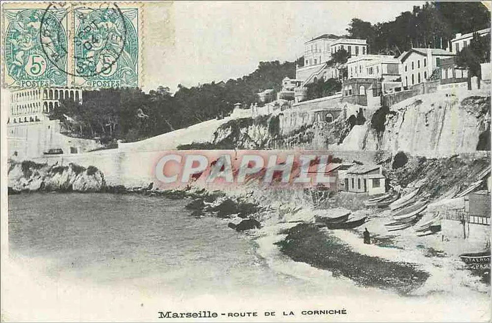 Marselha - Rua da Corniche — editor não visível, número de série ilegível - Frente