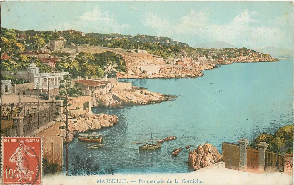 Marsylija — Promenada Corniche — Wydawnictwo Nowe Galerie - Awers