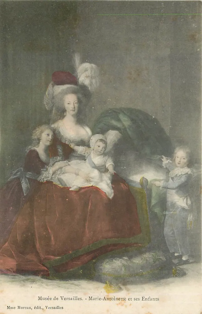 Marie-Antoinette und ihre Kinder — Musée de Versailles — Mme Moreau, Verlag, Versailles - Vorderseite