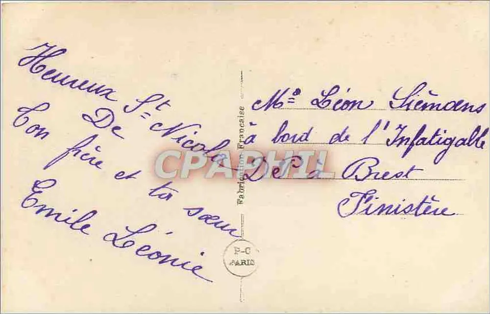 Casal em traje de festa — editor RC 22 - Verso