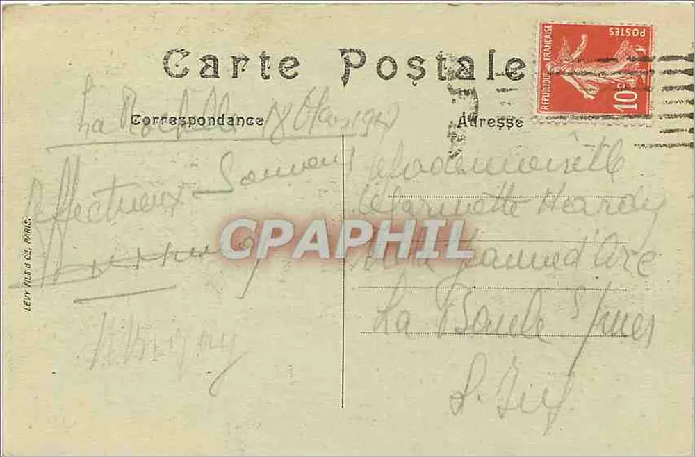 La Rochelle — L'Ingresso del Porto — LL - Verso