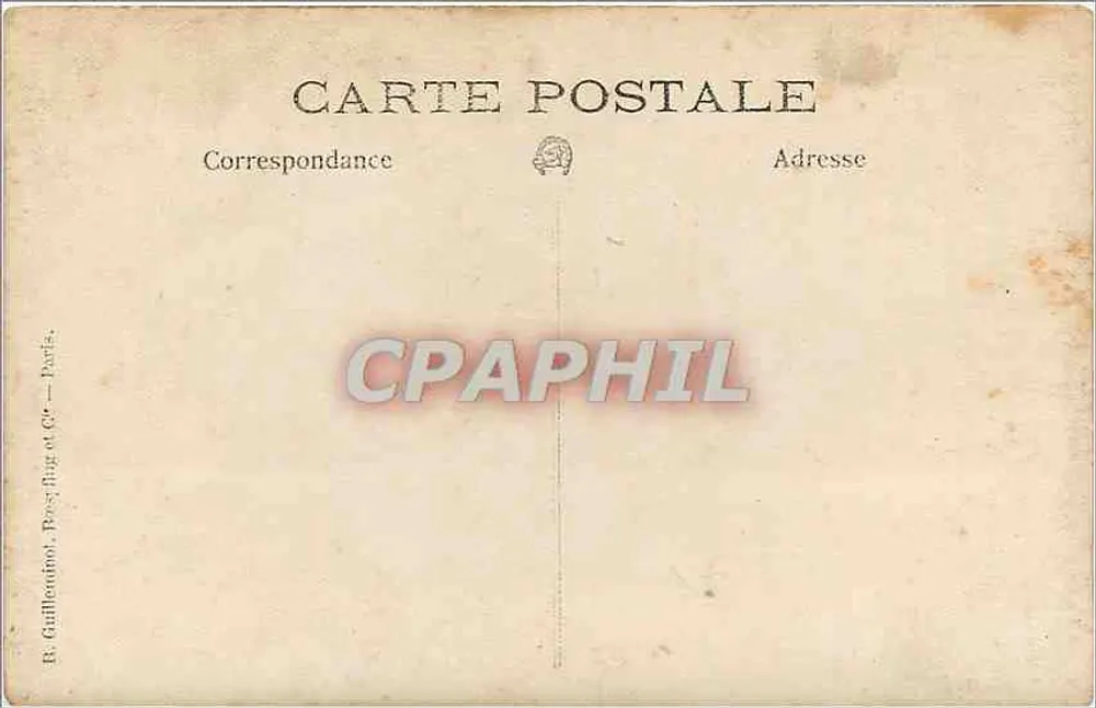 Vrouwelijk portret — cirkelvormige foto — B. Guillermond, Parijs - Achterkant