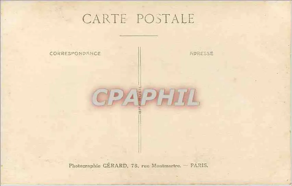 Jovem menino em traje — estúdio — Fotografia GÉRARD, 78 rue Montmartre, Paris - Verso